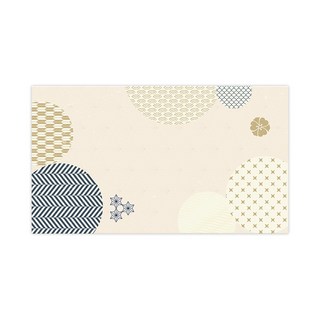 好物良品 印花質感生活軟玻璃防油防燙防髒PVC餐桌墊, 118 x 60cm, 1個, 日式幾何