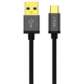 PX 大通 高速充電傳輸線 2M 5V@3A, 黑色, 1條