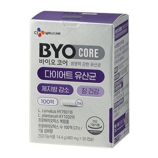 BYO 100億孅姿益生菌膠囊 14.4g, 30顆, 1罐