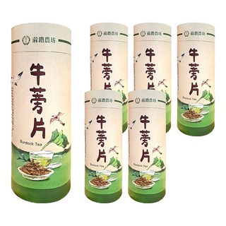 蔴鑽農坊 牛蒡茶片罐, 400g, 6罐