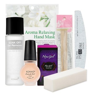 KONAD 浸泡凝膠卸妝套組, 7種, 1套