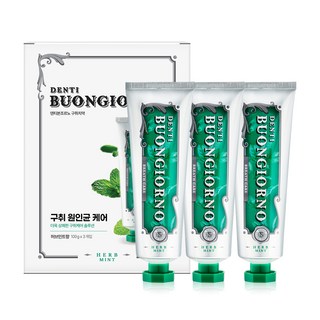 DENTI BUONGIORNO 口氣護理牙膏 薄荷香, 100g, 3條