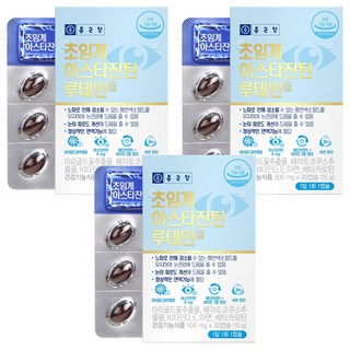 Chong Kun Dang 鍾根堂 Pharm 蝦紅素葉黃素補充膠囊, 30顆, 3盒