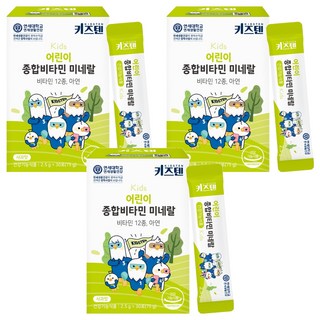 키즈텐 어린이 종합비타민 미네랄, 75g, 3개