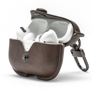 누아트 에어팟프로2/프로 가죽케이스, 다크브라운, 1개