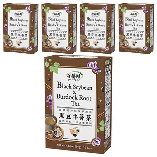 薌園 黑豆牛蒡茶, 10g, 10包, 5盒