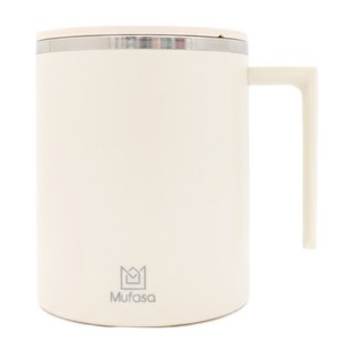 Mufasa 電動磁力攪拌杯 基礎款 miban2s 奶白 360ml 1個