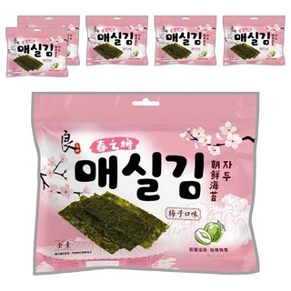 良澔 韓式海苔 梅子口味, 30g, 6包