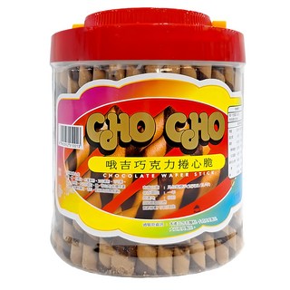 CHO CHO 巧克力捲心脆 桶裝量販裝 酥脆口感 經典口味 甜而不膩, 700g, 1罐