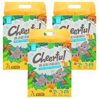 LitoMON 怪獸部落 費洛蒙快樂貓砂 條形豆腐砂, 2.7kg, 3袋, 無香味