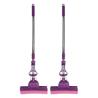 巧巧 一拖淨 雙滾輪膠棉拖把 B1537, 2個