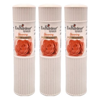 Enchanteur 艾詩 香氛爽身粉 玫瑰覆盆子 橘色, 200g, 3瓶