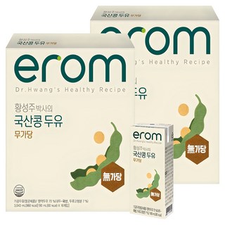 이롬 황성주 박사의 국산콩 두유 무가당, 190ml, 32개
