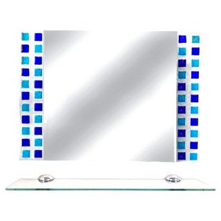 冰點琉璃 除霧鏡含平台 70cm, 除霧鏡 藍色