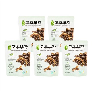 hanbugak 辣椒脆片, 5個, 30g
