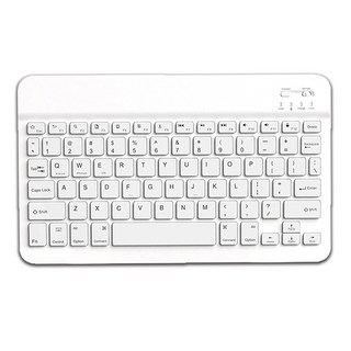 HONG JIN宏晉 藍芽鍵盤 白色 無線鍵盤 輕巧便攜, B215, 剪刀腳結構
