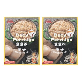 Nnutrinini 脆妮妮 寶寶粥 鈣質滿分吻仔魚, 新鮮蔬菜熬煮, 營養均衡, 鋁箔密封包裝, 保鮮隔絕細菌, 150g, 2盒