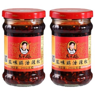老干媽 風味雞油辣椒, 210g, 2罐