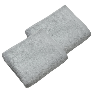 Imabari Towel BISAI 多功今治毛巾 棉紗, 100%棉, 110x33公分, 淺灰色 (單入), 2條