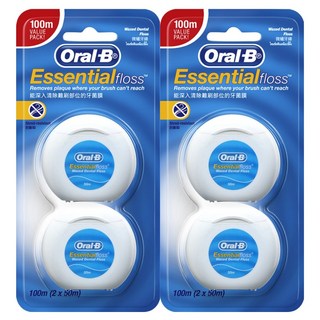 오랄비 왁스 치실, 50m, 2개입, 2개