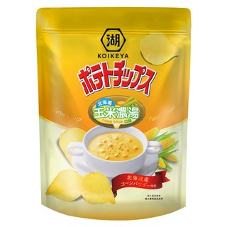 KOIKEYA 湖池屋 POTATO CHIPS 北海道玉米濃湯口味洋芋片, 500g, 1包