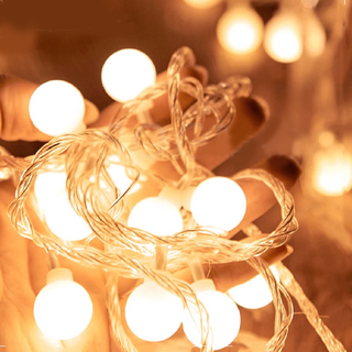 造型燈串 圓球燈串 裝飾品, 暖白 USB款, 1個