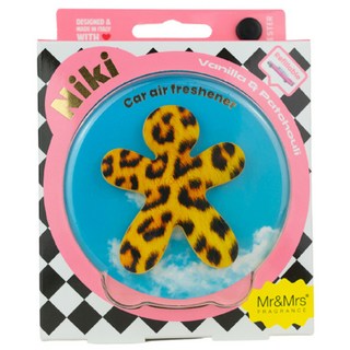 Mr&Mrs FRAGRANCE Niki 特別裝飾 車用芳香劑, 1個, 香草廣藿香