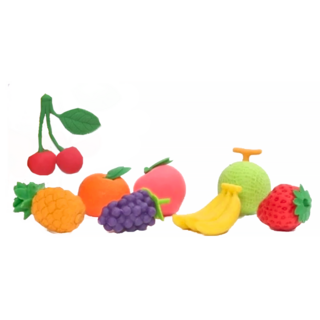 Iwako 造型橡皮擦, 各式水果, 1組, 可自由拆卸組合, SBS合成新素材, 安全無毒