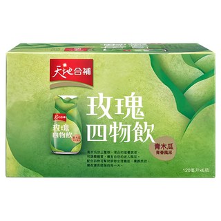 天地合補 青木瓜玫瑰四物飲, 添加青木瓜精華, 促進新陳代謝, 補充鐵質, 每月6瓶, 養成美好體質, 6瓶, 120ml, 1盒