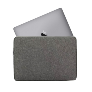 MOAV 筆記型電腦絨毛緩衝收納包, 深灰色, 1個