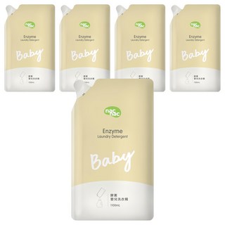 nac nac 酵素嬰兒洗衣精補充包, 1.1L, 5包
