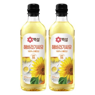 CJ BEKSUL 白雪 葵花油, 900ml, 2個
