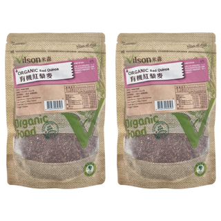 Vilson 米森 有機紅藜麥 200g，無殘農，無化肥，紅藜脫殼，南美紅藜，全素, 2包