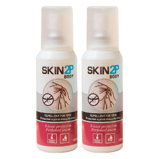 PSA SKIN 2P BODY 長效防蚊乳液 清香, 100ml, 2瓶
