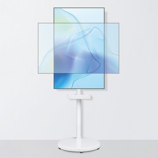 Home Planet 三星StanbyME M5 M7 相容電視螢幕收納架支架 白色, 1個, KM-B2