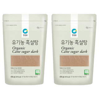 청정원 유기농 흑설탕, 454g, 2개