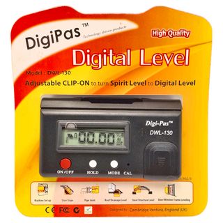 Digi-Pas 水平尺附加數位器 DWL-130 可調夾口 22-42mm, 1個