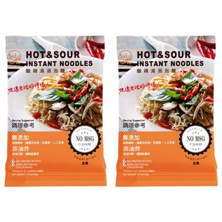 Sulu Sulu 素滷 酸辣湯蒸泡麵 純素 105g, 2包