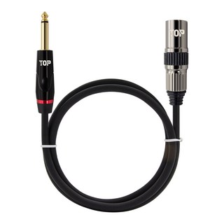 HDTOP 韓國產 5.5 單聲道 to XLR 公頭 轉換麥克風線材, HT-TP304-1M, 混合色