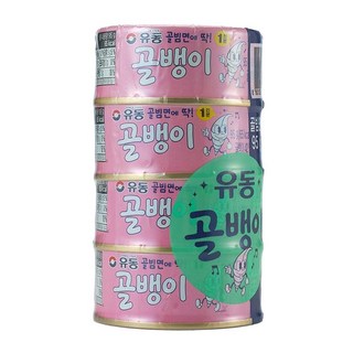 Yoodong 辣味螺絲麵, 95g, 4個