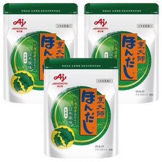 HONDASHI 烹大師 味之素 昆布風味調味料, 500g, 3包