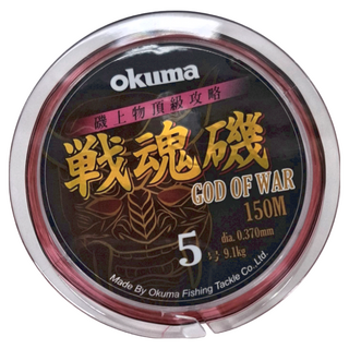 okuma 寶熊釣具 God of war 戰魂磯尼龍線 LSGW5150 5號, 粉紅色 + 黑色, 1捲