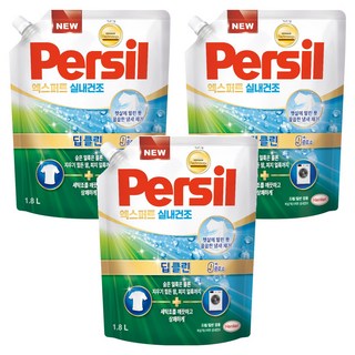퍼실 엑스퍼트 실내건조 겸용 액상세제 리필, 1.8L, 3개