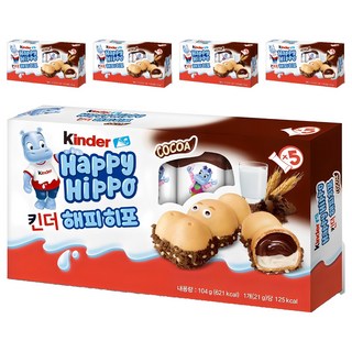 kinder 健達 快樂河馬巧克力, 104g, 5盒