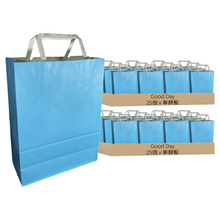 馬卡龍牛皮紙袋 120p 超厚 210x275x90mm, 寧靜藍, 50個