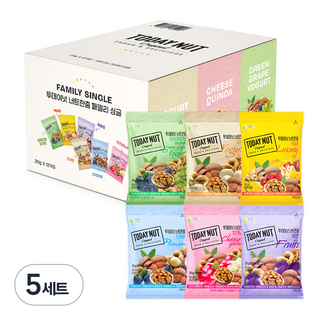 투데이넛 너트한줌 패밀리 6종 세트 240g, 5세트