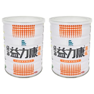 益富 益力康高纖均衡營養完整配方, 750g, 2罐