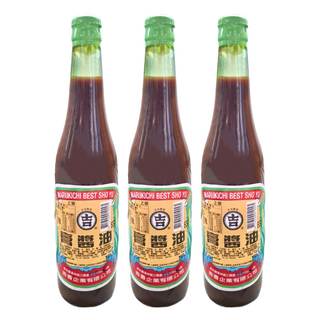 丸吉 膏醬油 綠蓋, 520cc, 3瓶
