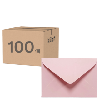 迷你卡片紙信封 95 x 60mm, 粉紅色, 100個