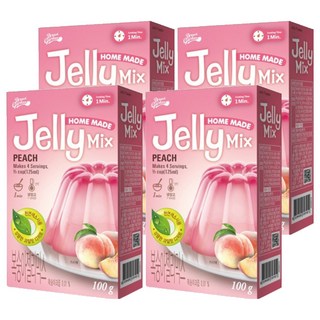 Bread Garden 水蜜桃口味果凍粉, 100g, 4盒